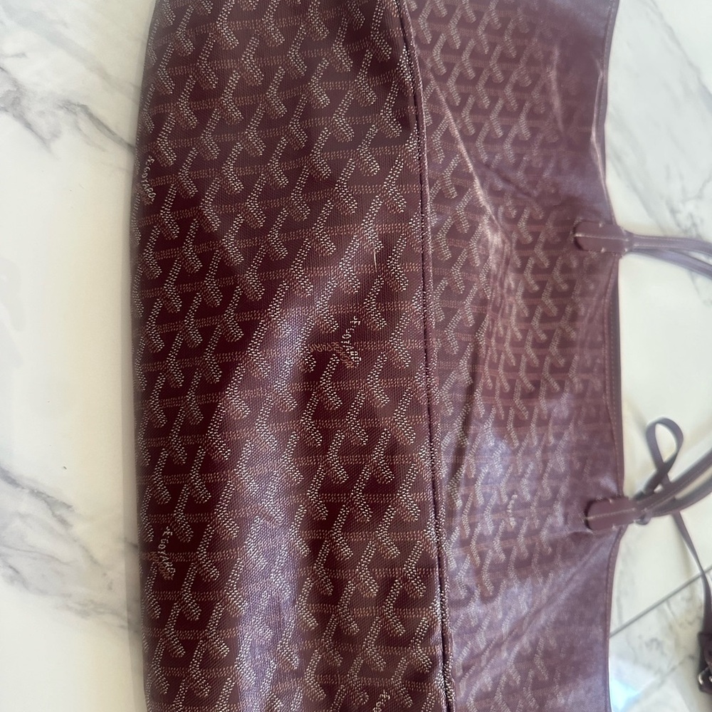 Authentic Goyard Burgundy Saint Louis GM bag. Very worn. - Picture 11 of 15